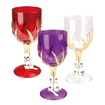 Image of Boland BOL74486 Gothic Goblet with Techio Assorted Colours 25 Cl, Adult, Red/Purple/White