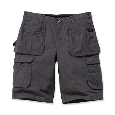 Image of Carhartt Men&#039;s Rugged Flex Relaxed Fit Ripstop Cargo Multi Pkt Work Short, Shadow, W30