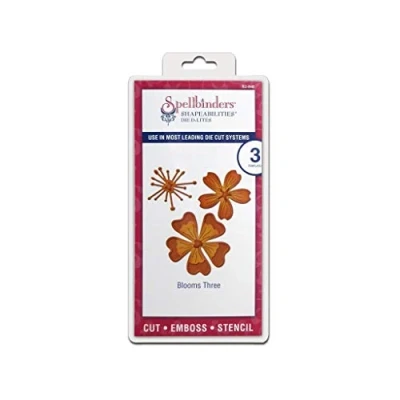 Image of Spellbinders D Lites Blooms Three Die, Gold