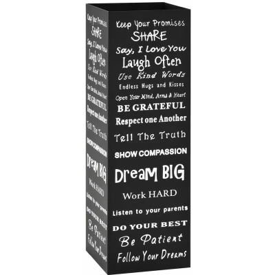 Image of vidaXL Umbrella Stand Text Steel Black