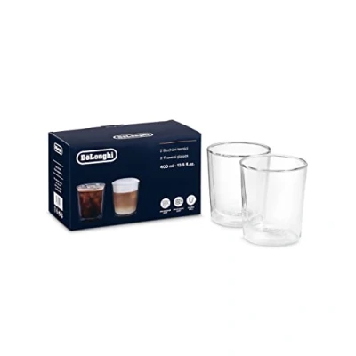 Image of De&#039;Longhi DLSC318 Thermal Glasses 13.5 fl oz, Set of 2