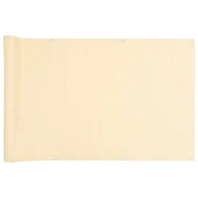 Image of vidaXL Balcony Privacy Screen Cream 400x75 cm PVC