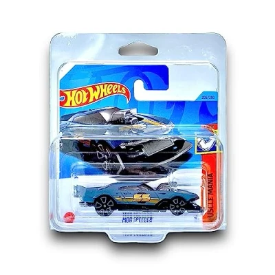 Image of Hot Wheels Mod Speeder (Gunmetal Grey) 10/10 Muscle Mania 2023 206/250 (Short Card) COMES IN A KLAS CAR KEEPER PROTECTIVE COLLECTORS CASE HKG59