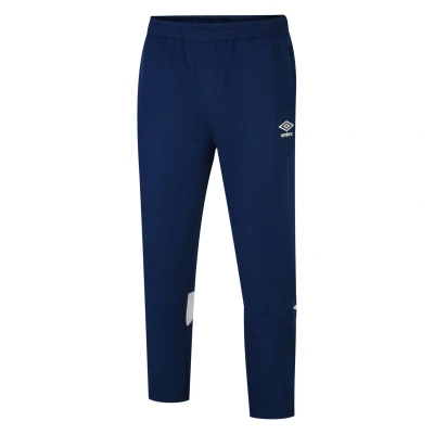 Image of Umbro Mens Total Training Knitted Jogging Bottoms (Navy/White) Size Medium