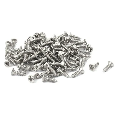 Image of Sourcingmap M1.6 x 6mm Cross Head Countersunk Self Tapping Screw 100 Pcs