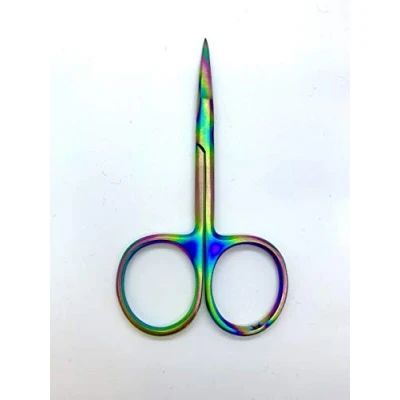 Image of Olax Titanium Coated 4&quot; Fly Tying Scissors Arrow Point, Extremly Sharp