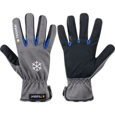 Image of Ejendals 417 11 Size &quot;Tegera 417&quot; Synthetic Leather Glove Grey/Black