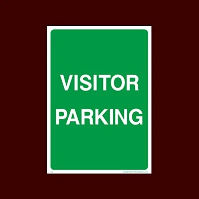 Image of Visitor parking Plastic Sign (P13) No Parking, Private Property, Visitor, Customer, Car Park, Reserved
