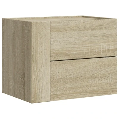 Image of vidaXL Wall mounted Bedside Cabinet Sonoma Oak 45x30x35 cm