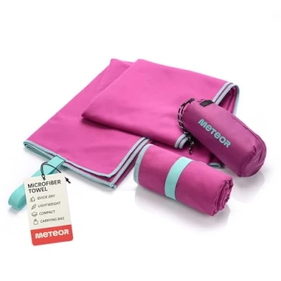 Image of Microfibre Towel Quick Dry Gym Pool Fitness Swimming Travel Camping Beach Yoga Pilates Bath Shower Absorbent Compact Lightweight Men Women Kids Post Pet Drying (110 x 175 cm, Violet)
