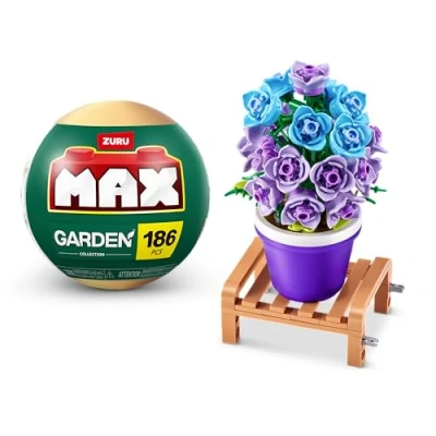 Image of MAX Premium Garden Pot Plants Building Bricks Collection (up to 233 pieces, 6 collect). (Campanula, 1 Capsule)
