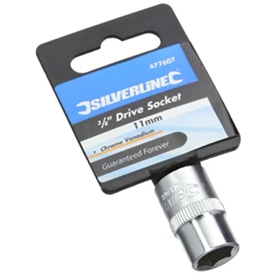 Image of Silverline Socket 3/8&quot; Drive 6pt Metric 11mm