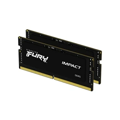 Image of Kingston FURY Impact XMP 32GB 6400MT/s DDR5 CL38 SODIMM (Kit of 2) Notebook Gaming Memory KF564S38IBK2 32