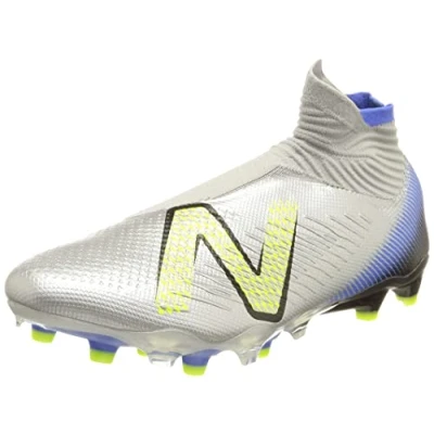 Image of New Balance Unisex TEKELA V4 PRO FG Football Shoe, Grey, 4.5 UK