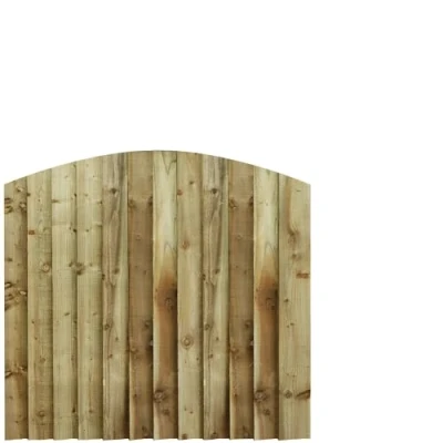 Image of Bespoke Custom Made to Measure UPTO HEIGHT: 4ft (120cm High) Feather Edge Semi Braced Arch Top Pathway Garden Pedestrian Gate [Width Between 105CM 120CM Hinge Pack Option Removed