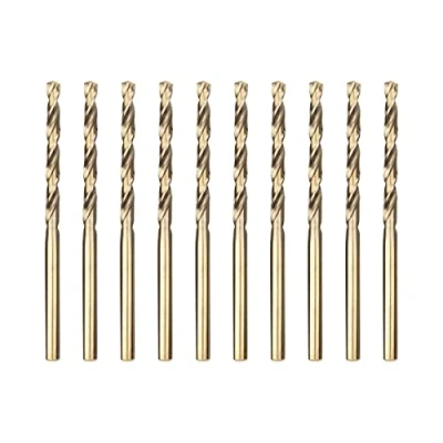 Image of Meccion HSS Cobalt Jobber Drill Bit 10pcs 3.0mm Twist for Drilling Stainless Steel and Metal