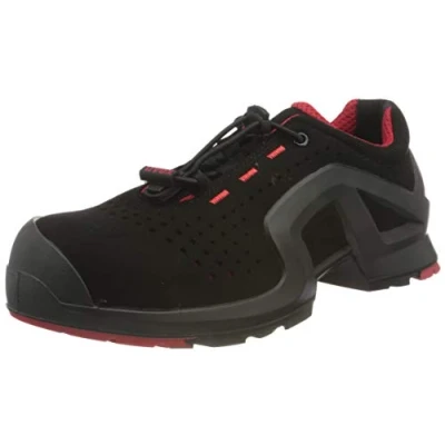 Image of Uvex Unisex Adults Scarpa Bassa 1 x tended Support S1 SRC W11 Low Shoe, Nero, Rosso, 5 UK