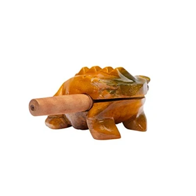 Image of FUZEAU 9936 Small Frog Guiro with Beater Musical Instrument
