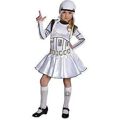 Image of Rubie&#039;s Official Girl&#039;s Disney Star Wars Stormtrooper Child Costume Medium Ages 5 7 Halloween