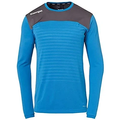 Image of Kempa Emotion 2.0 Long Sleeve Shirt Men&#039;s Longsleeve Kempablue/Anthra, Large