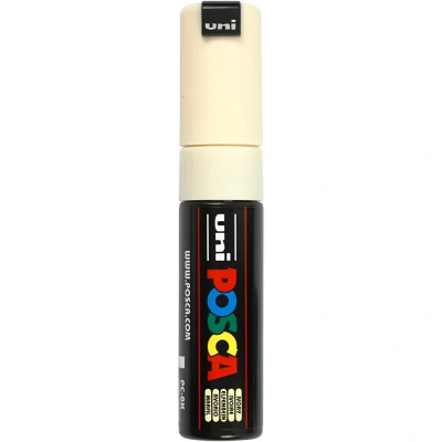 Image of POSCA PC8K Broad Tip Marker Pens 8 mm Ivory Pack of 6aa