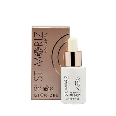 Image of St Moriz Advanced Face Tanning Drops Add Bronzing to Skin Care for Custom Gradual Tan &amp; Sunkissed Glow With Hydrating Aloe Vera Dermatologically Tested Vegan Cruelty Free 15ml