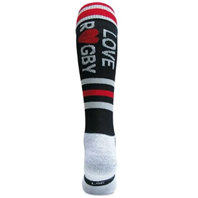 Image of WackySox Love Rugby Knee Length Sports Socks