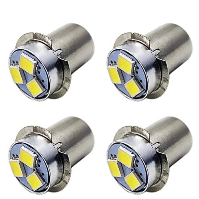 Image of Ruiandsion 4pcs P13.5S LED Bulb 3V White 2835 4SMD Chips Upgrade for Headlamps Flashlights Torch Light,Non Polarity