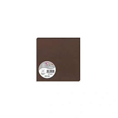 Image of Clairefontaine Ref 11842C Pollen Card (Pack of 25 Sheets) 135 x 135mm Sized, Acid Free, Inkjet &amp; Laser Compatible, Easy to Write On, 210gsm Cocoa