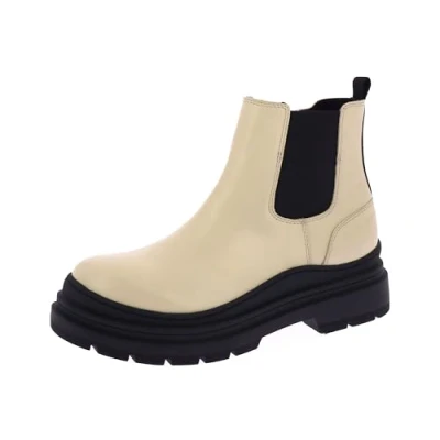 Image of TOM TAILOR Women&#039;s 4291701 Chelsea Boot, cream, 6.5 UK