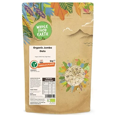 Image of Wholefood Earth Organic Jumbo Oats 3 kg Vegan GMO Free High Fibre Certified