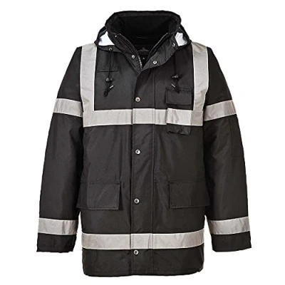 Image of Portwest Iona Lite Traffic Jacket, Size: L, Colour: Black, S433BKRL