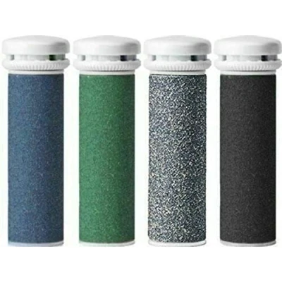 Image of 4 x CSL TECH Mineral Compatible with Emjoi Pedi Mixed Grade Coarse Replacement Rollers
