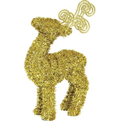 Image of Amscan 242477 19 Tinsel 3D Gold Deer