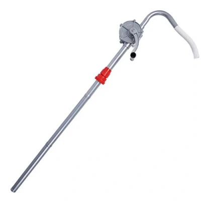 Image of Oil Barrel Pump, Aluminum Alloy 29L/min Rotary Hand Crank Drum Pump Fuel Transfer for Petrol Diesel Garage Tool