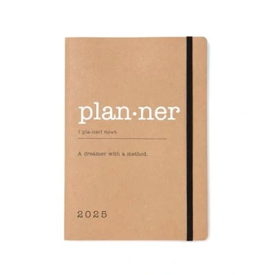 Image of Letts of London Eco Writers Words A5 week to view 2025 diary kraft