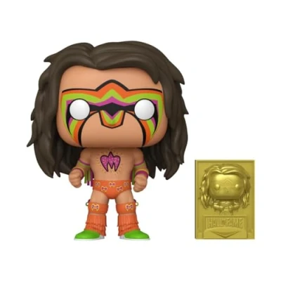 Image of Funko Pop! WWE: Ultimate Warrior with Plaque (GameStop Exclusive), 74599