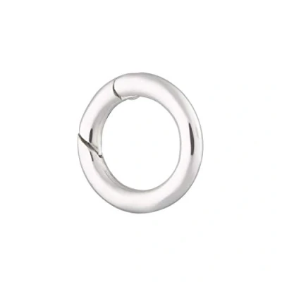 Image of Lily Charmed 925 Sterling Silver Hinged Circular Charm Lock