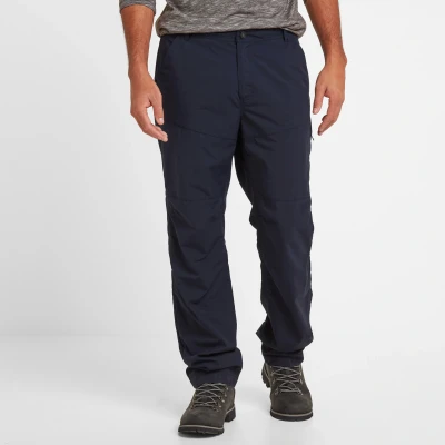 Image of TOG24 Rowland Mens Walking Trousers Quick Drying and Wicking in Lightweight Durable Ripstop Fabric Breathable Material, Large Pockets, Perfect for Warm Climates, Camping, Hiking, Biking Navy