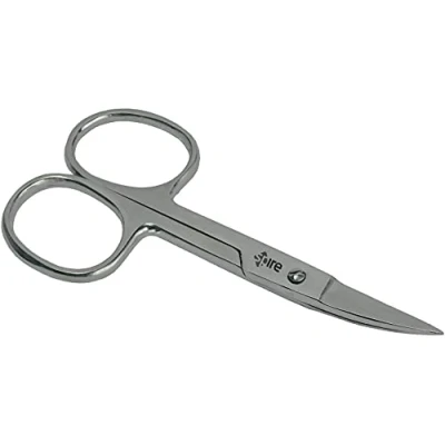 Image of Nail Scissors Curved Sharp Durable Manicure Made of Stainless Steel Cuticle and for Men Women