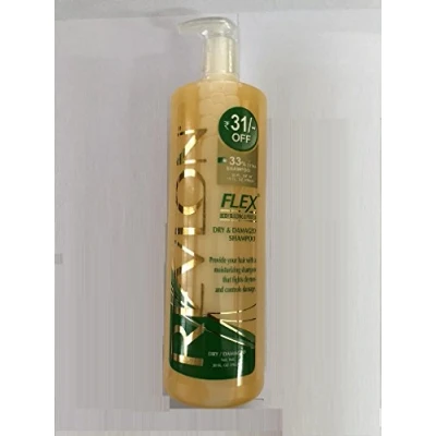 Image of Revlon Flex Dry Damaged Body Building Protein Shampoo Gentle Cleansing 20 Oz / 600ml Worldwide Shipping by Modi Pvt Ltd