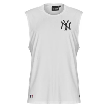 Image of NEW Era MLB YORK Yankees Sleeveless TEE Club wear, Men&#039;s, Size: Small, White
