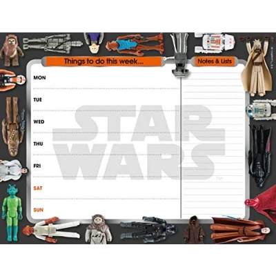 Image of Star Wars Weekly Planner, A4 Size, Desk Calendar, Tear Off Pages, Official Product