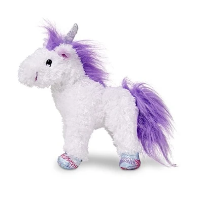 Image of Melissa &amp; Doug Unicorn Plush Soft Toy Animal All Ages Gift for Boy or Girl