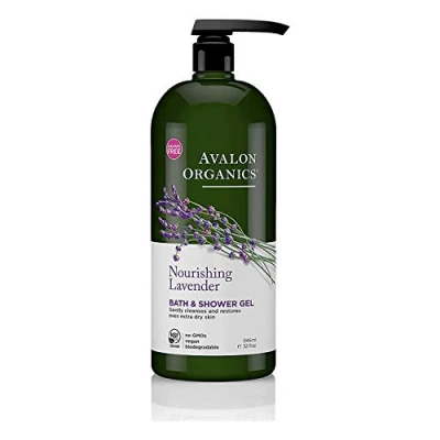 Image of Avalon Organics Nourishing Lavender Bath &amp; Shower Gel, 32 oz.