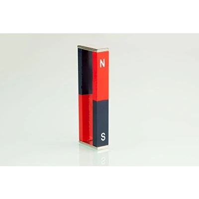Image of Educational Alnico Bar Magnets North &amp; South Identified (11 x 6 75 mm) Pack of TWO