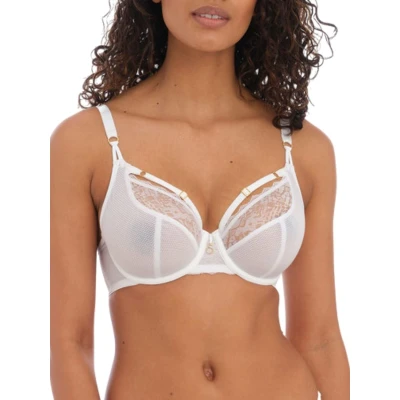 Image of Freya Women&#039;s Temptress Underwire Plunge Bra, White, 28F