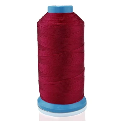 Image of Aussel Bonded Nylon Sewing Thread 1500 Yard Size T70#69 for the Upholstery, Outdoor Market, Drapery, Beading, Luggage, Purses (Red)