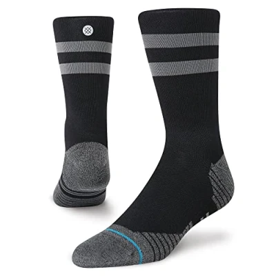 Image of Stance Crew Sock Run Light Feel 360 x Infiknit (Black,Small)