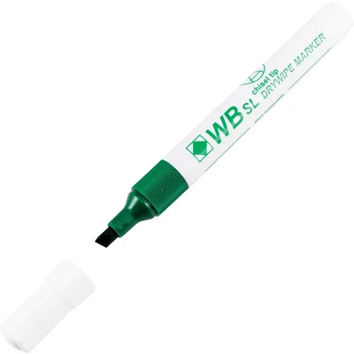 Image of Green Chisel Tip Whiteboard Marker (10 Pack)